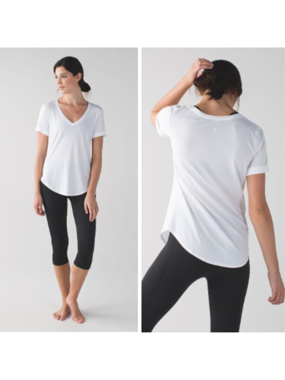 Lululemon Love Tee V-Neck White Shirt